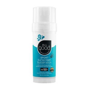 All Good Sports Mineral Sunscreen Butter Stick for Face, Nose, Ears